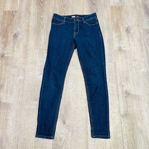 Old Navy Women's Jeans Super Skinny Mid Rise dark wash Size 4 Blue Stretch slim